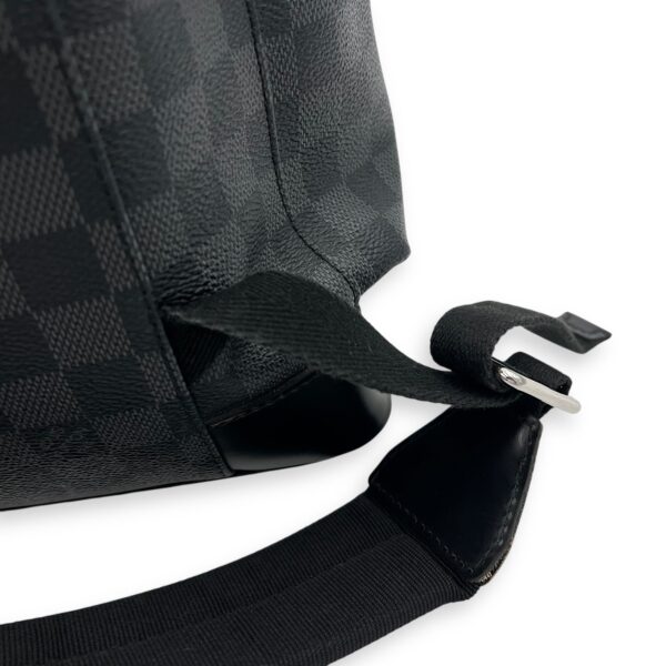 Christopher Backpack Graphite in Coated Canvas, Silver hardware - Image 17