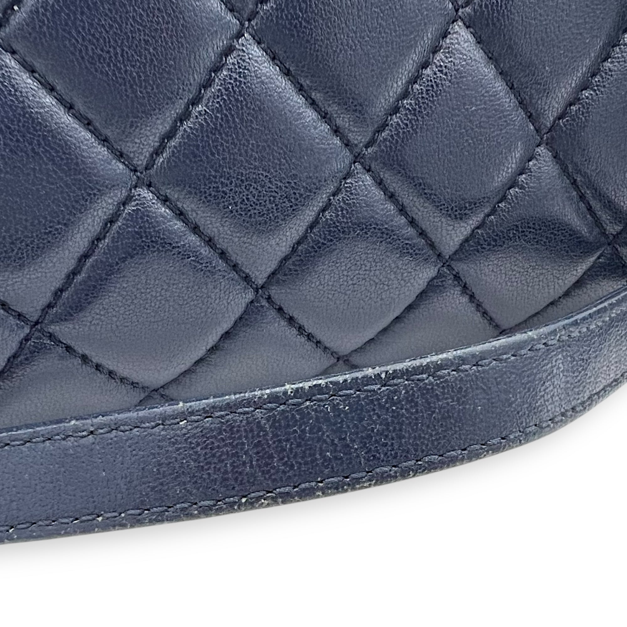 CC Shoulder Bag Blue in Calfskin, Gold hardware - Image 17