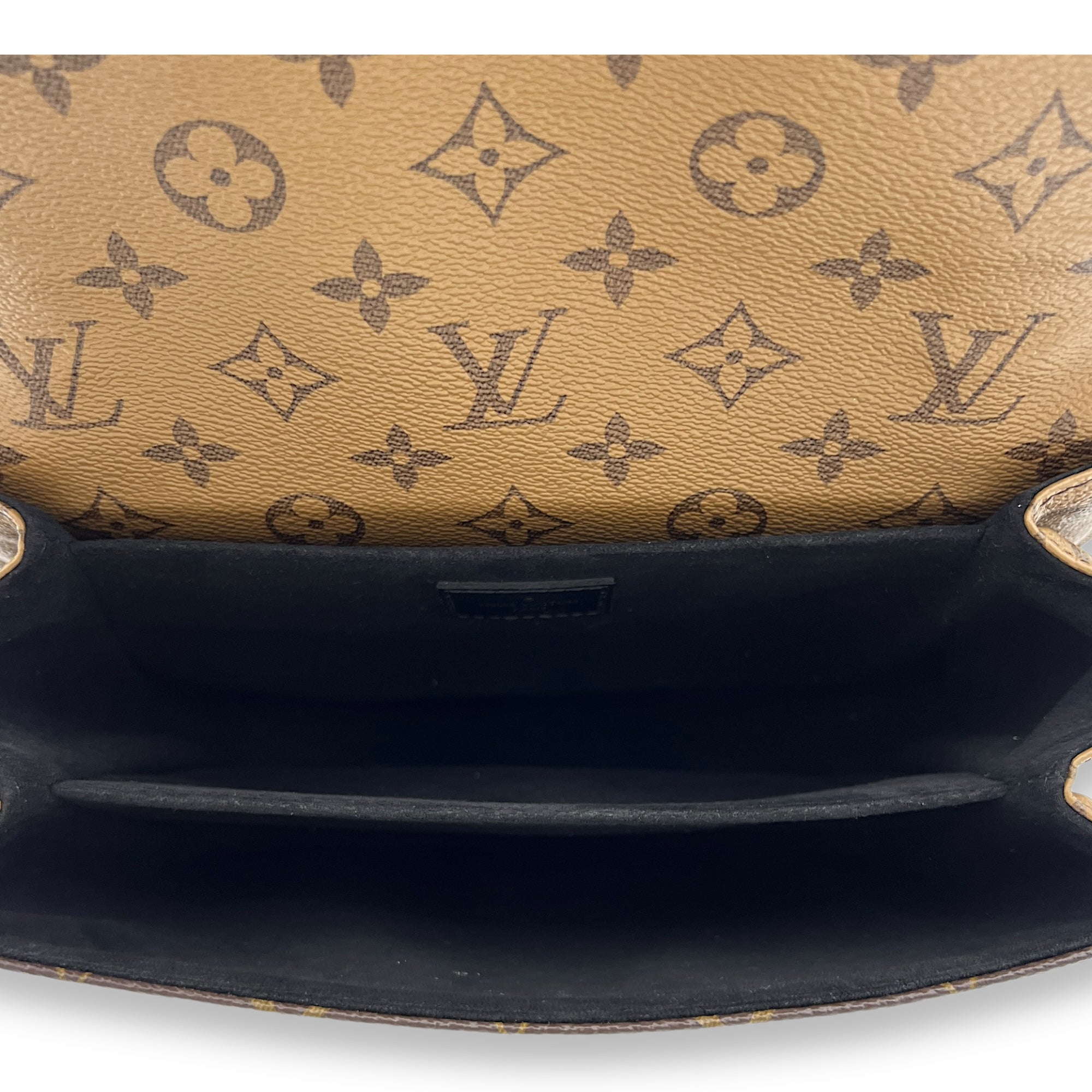 Pochette Metis Brown Top Handle Bag in Monogram Coated Canvas, Gold hardware - Image 7