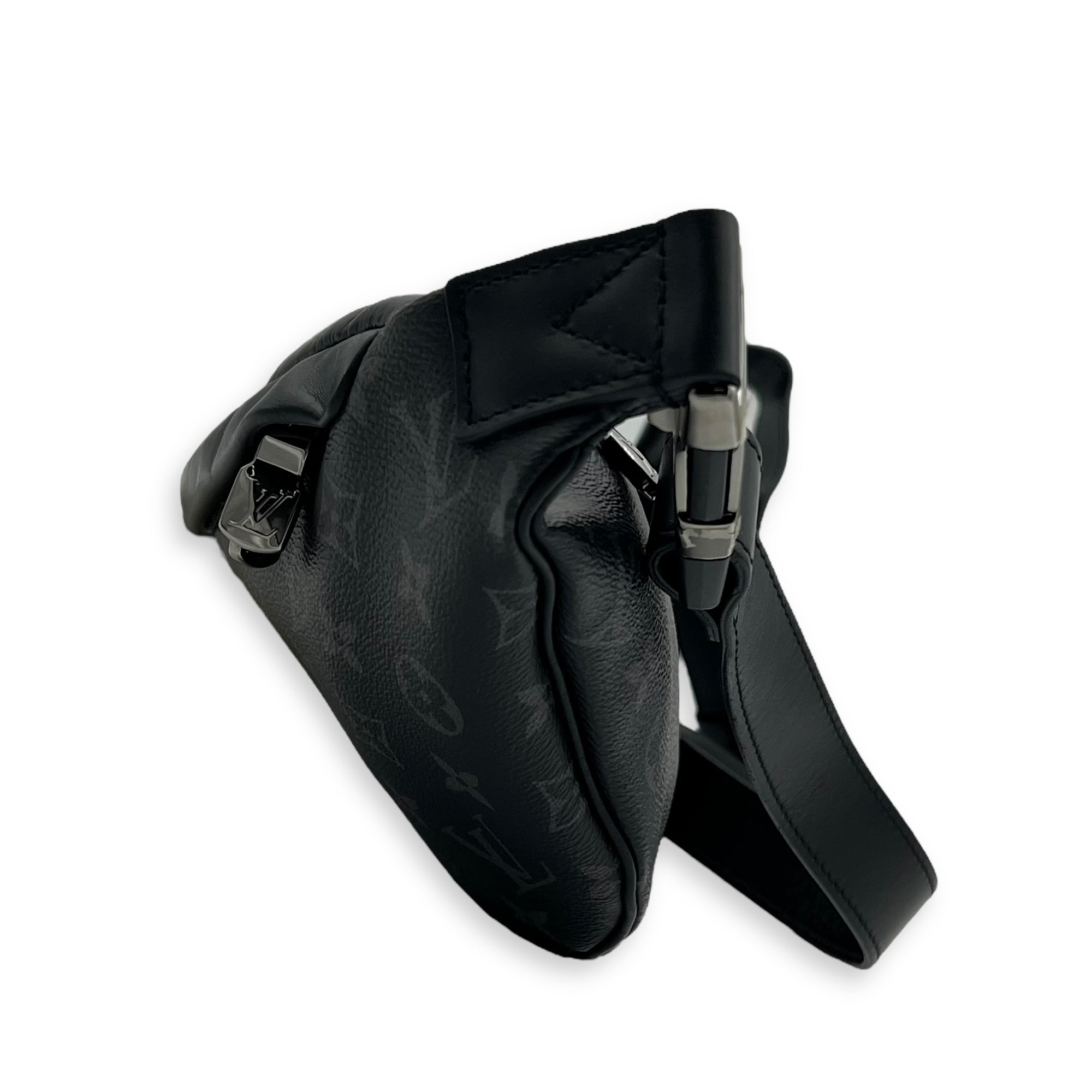 Discovery Belt Bag Eclipse in Monogram Coated Canvas, Silver hardware - Image 4