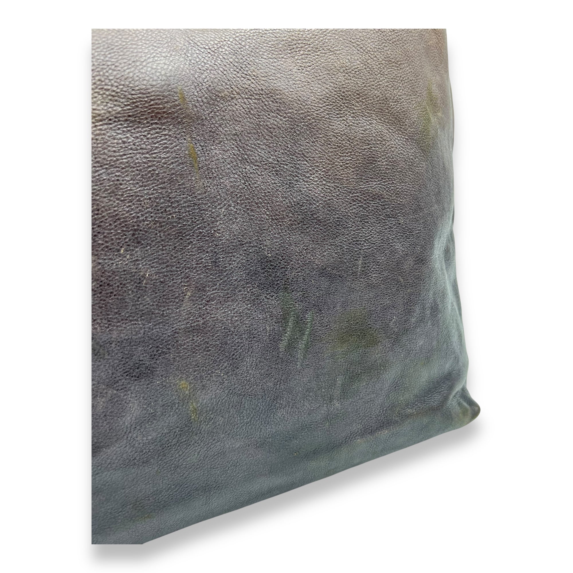 Vitello Shine Brown Tote Bag in Calfskin, Silver hardware - Image 8