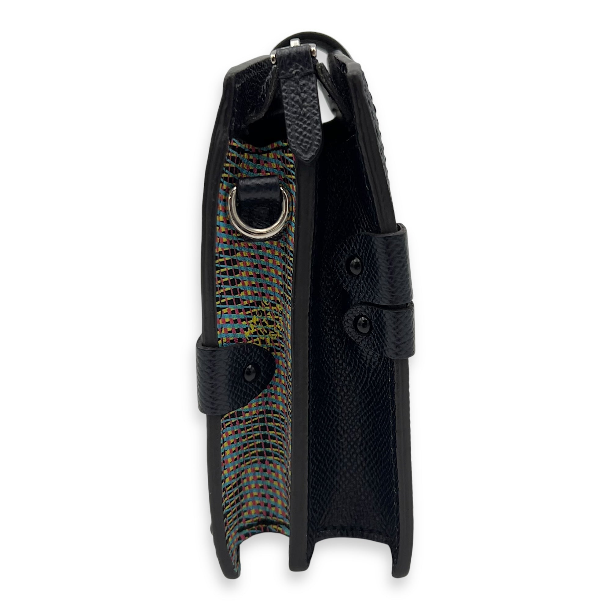 Trunk Clutch Crossbody Bag in Monogram Calfskin, Silver hardware - Image 5