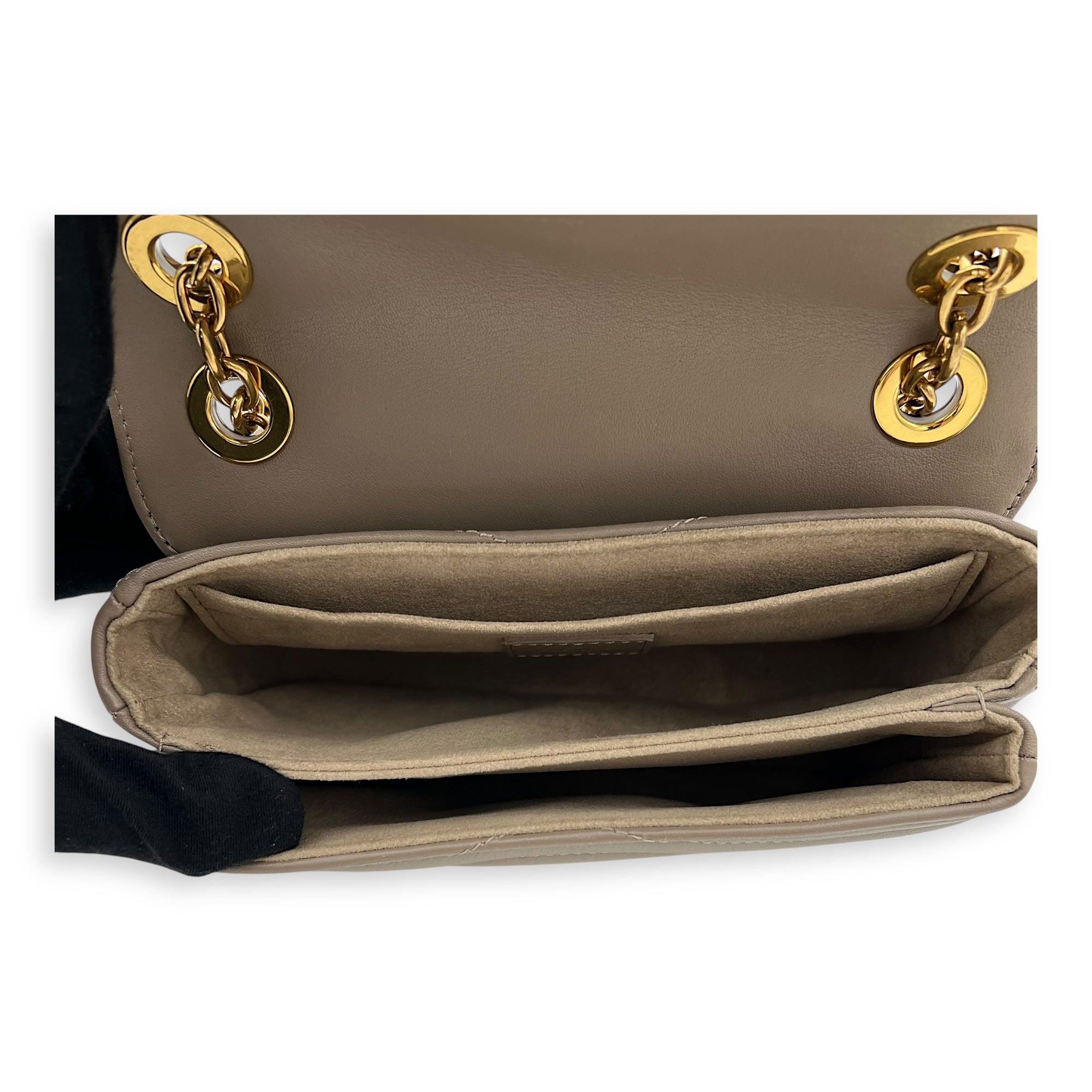 New Wave PM Crossbody bag in Calfskin, Gold Hardware - Image 7