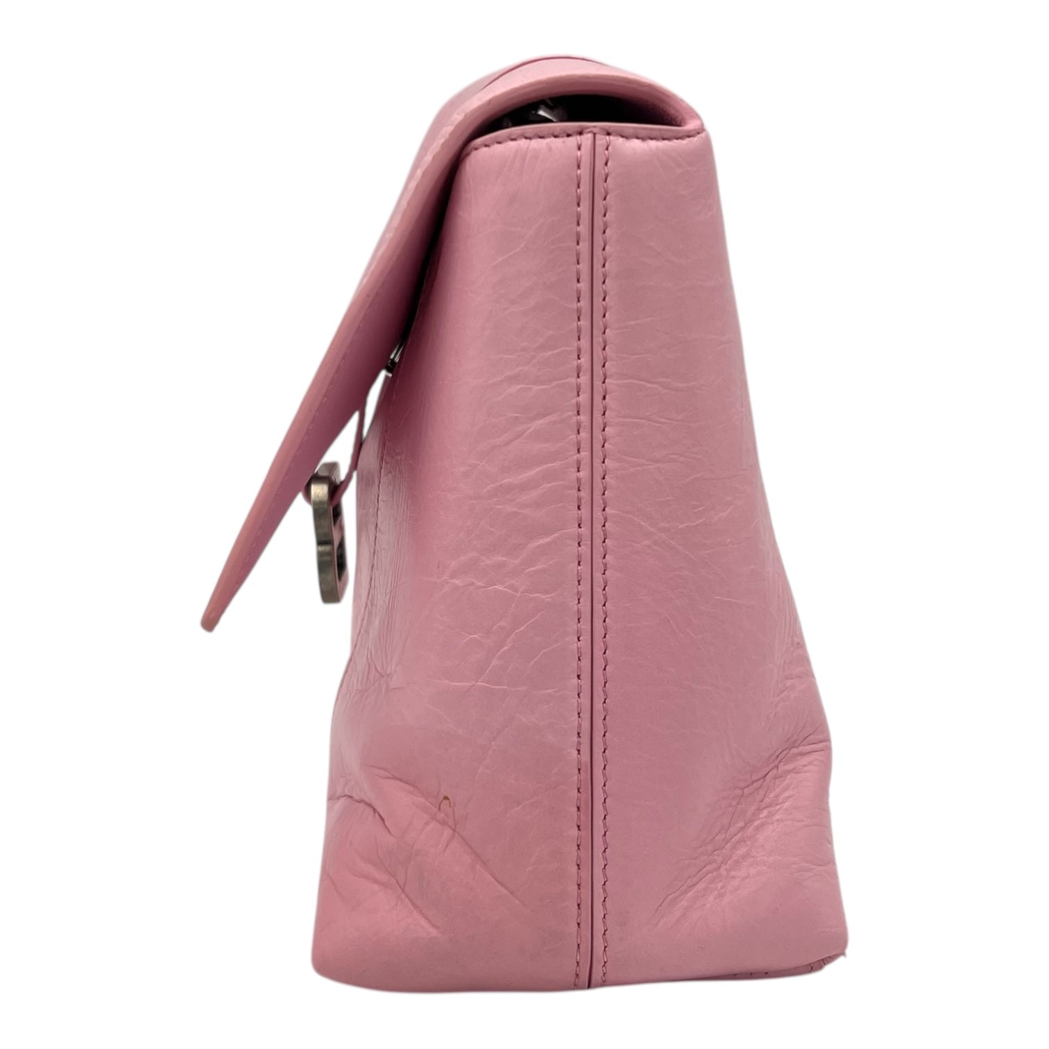 Downtown Shoulder Bag Pink in Calfskin, Silver hardware - Image 5