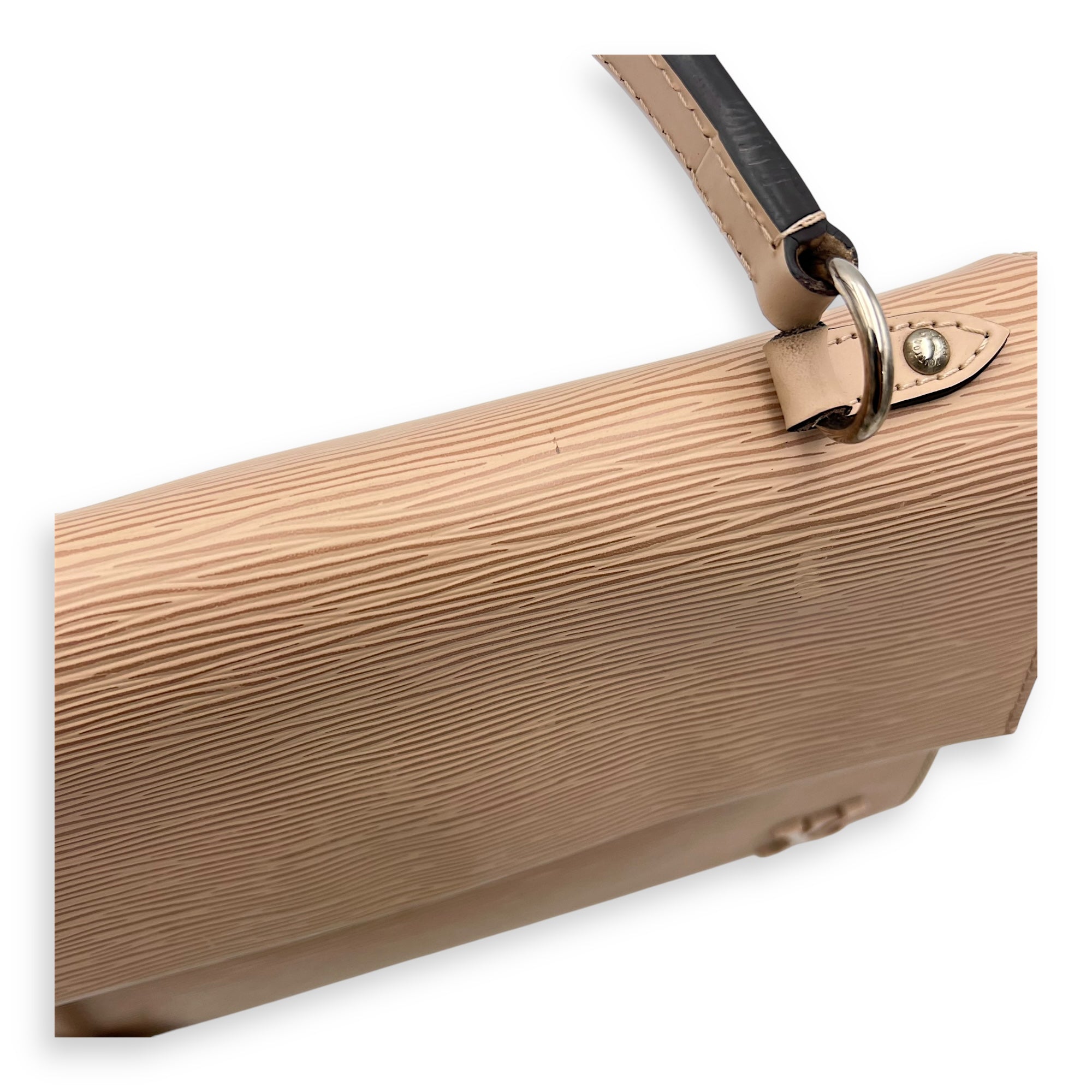 Cluny MM Top handle bag in Epi leather, Silver Hardware - Image 11